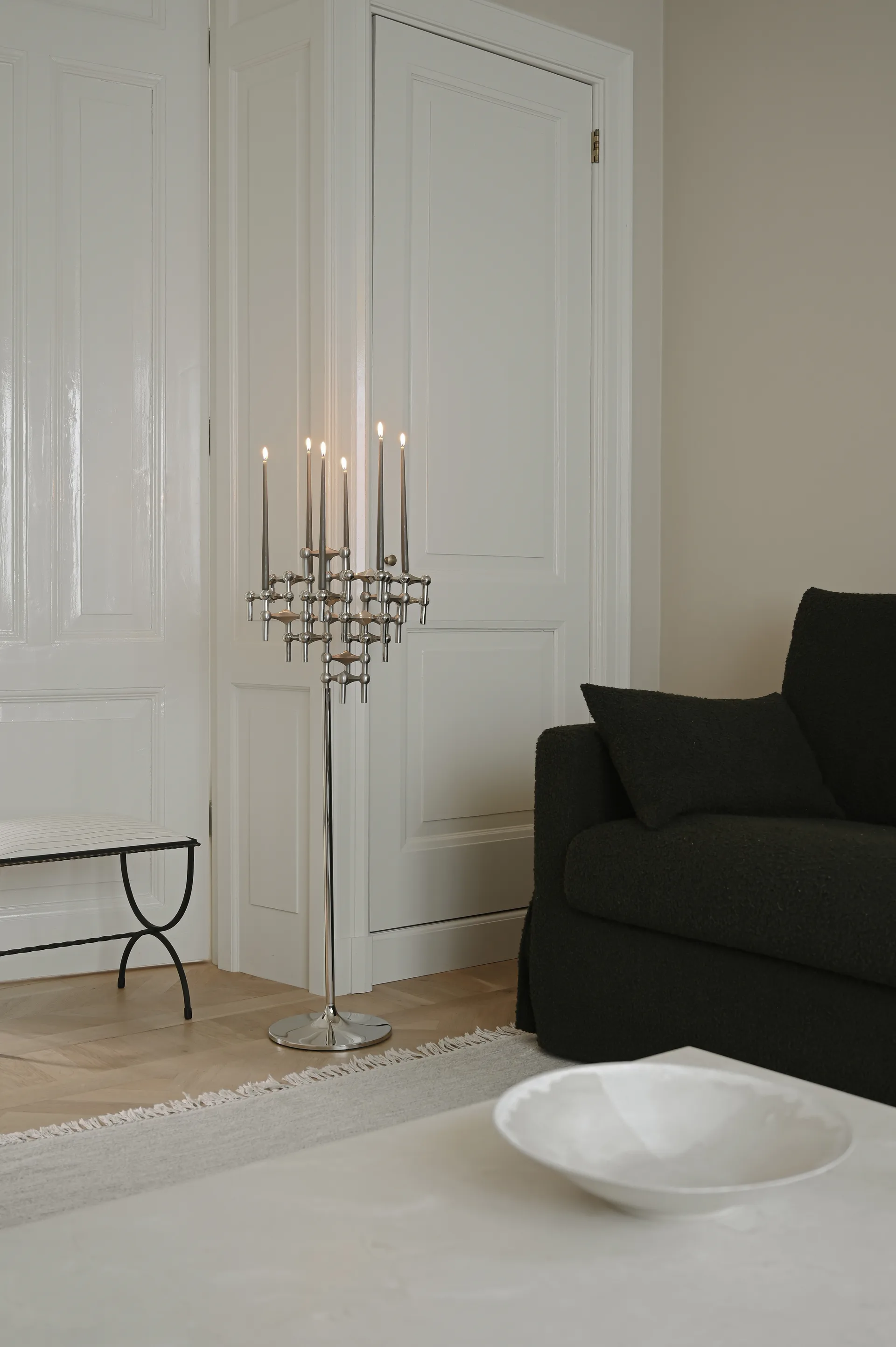 STOFF Nagel pied de sol 70 cm, Chrome STOFF Nagel