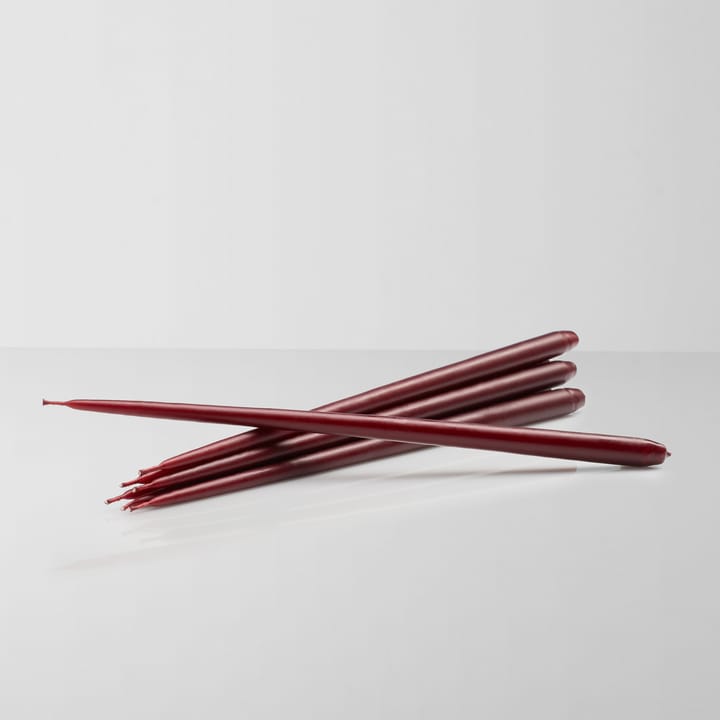 STOFF bougies antiques ester & erik lot de 6, Burgundy red STOFF