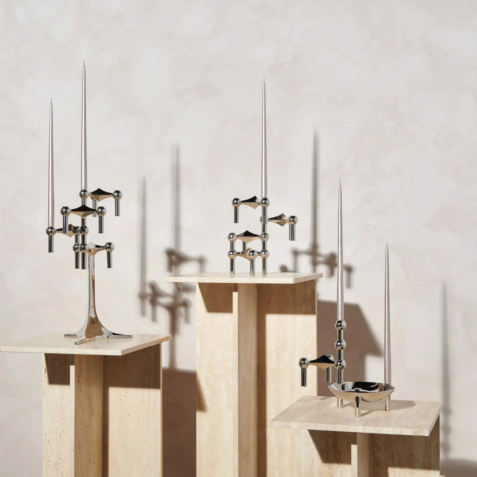 STOFF bougies antiques ester & erik lot de 6, Champagne STOFF