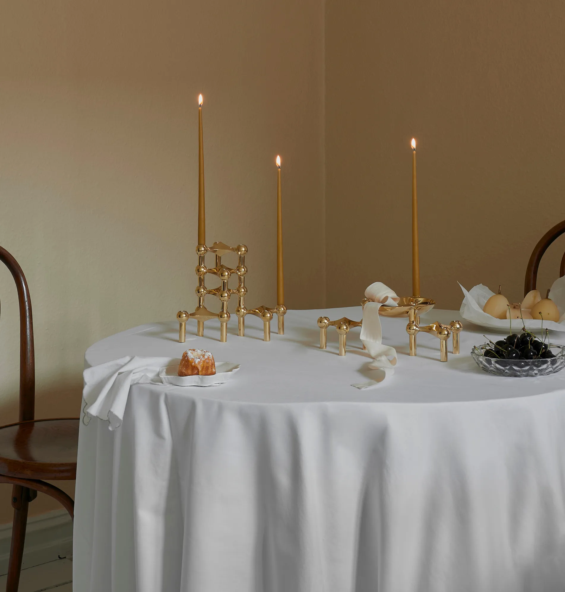 STOFF bougies antiques ester & erik lot de 6, Mustard STOFF