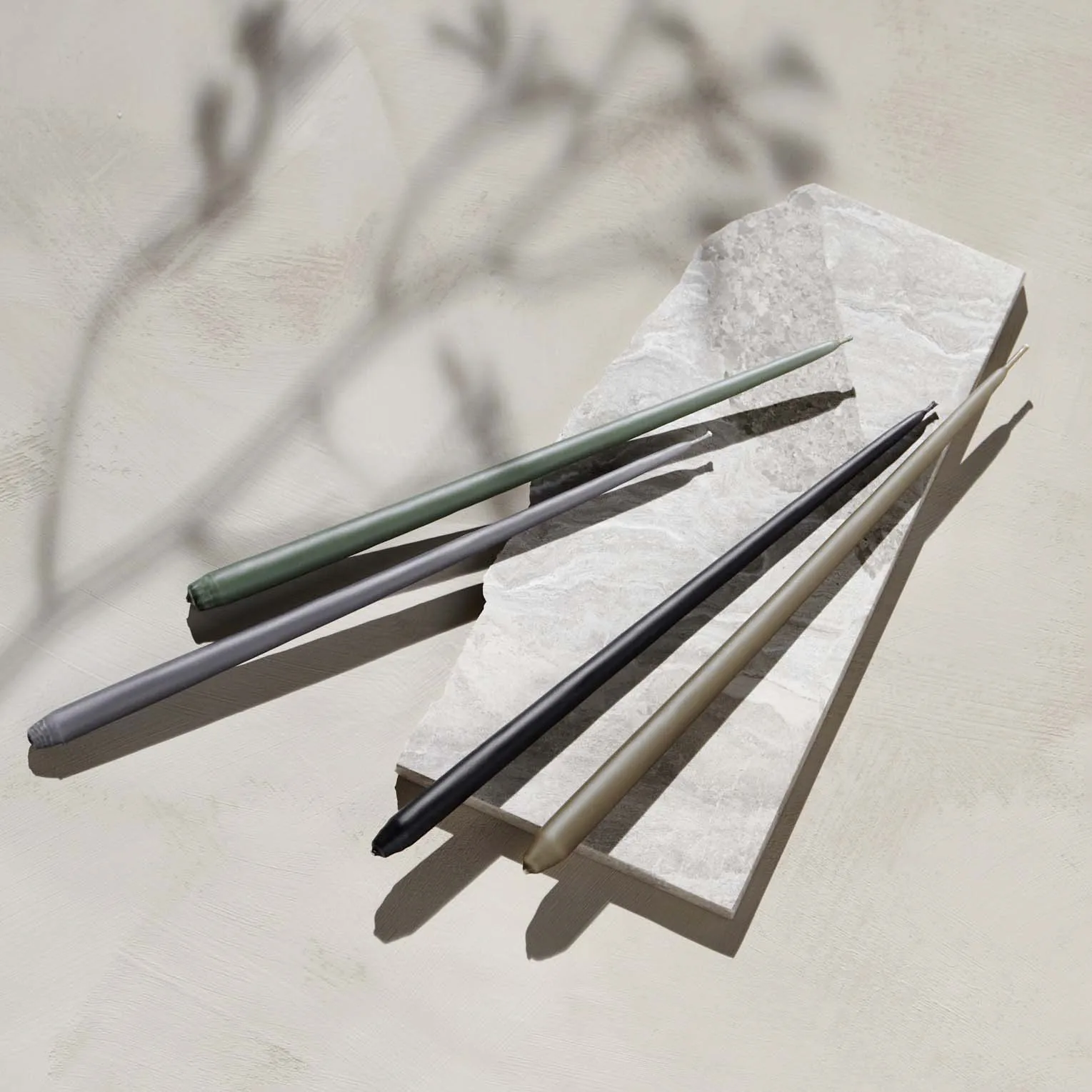 STOFF bougies antiques ester & erik lot de 6, Taupe STOFF