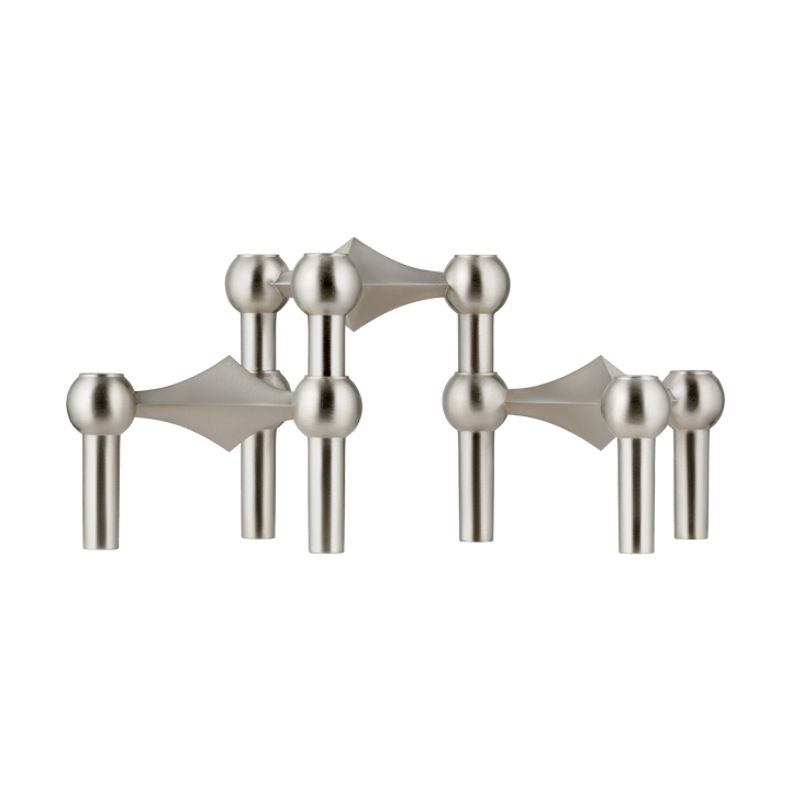 STOFF Nagel bougeoir lot de 3 - Chrome brossé - STOFF