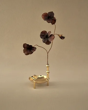 Vase STOFF Nagel - Laiton - STOFF