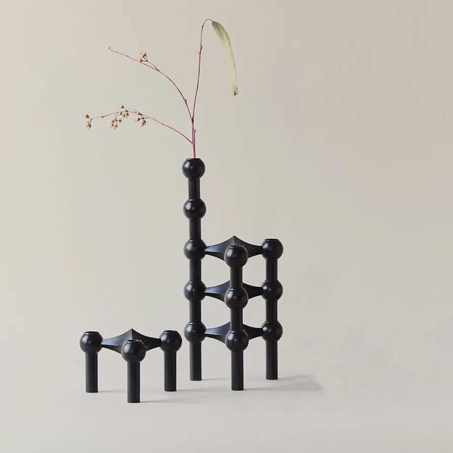 Vase STOFF Nagel, Noir STOFF