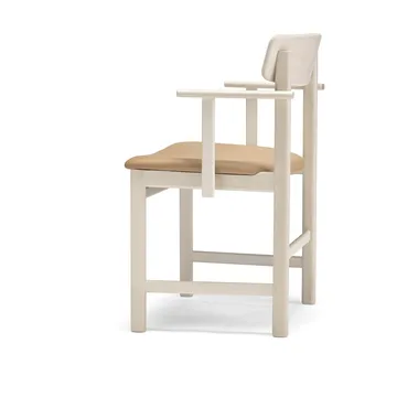 Chaise à accoudoirs Pal - Bouleau clair verni mat - Elmosoft 22030 - Stolab