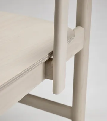 Chaise à accoudoirs Pal - Bouleau clair verni mat - Stolab