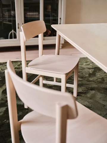 Chaise à accoudoirs Pal - Bouleau clair verni mat - Stolab