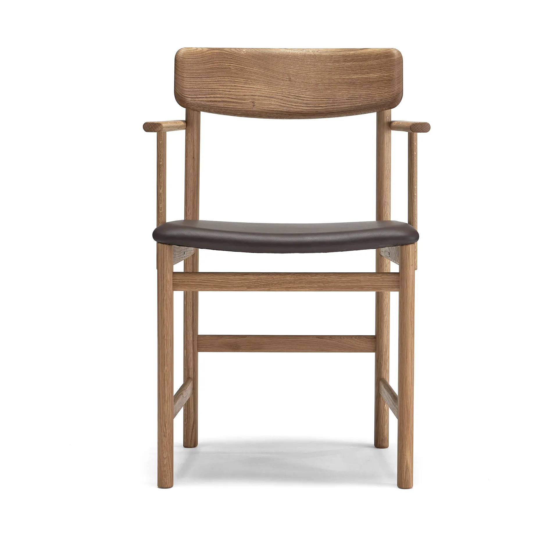 Chaise à accoudoirs Pal, Chêne naturel huilé - Elmosoft 93129 Stolab