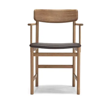 Chaise à accoudoirs Pal - Chêne naturel huilé - Elmosoft 93129 - Stolab