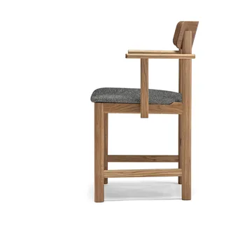 Chaise à accoudoirs Pal - Chêne naturel huilé - Tornado V3576 - Stolab