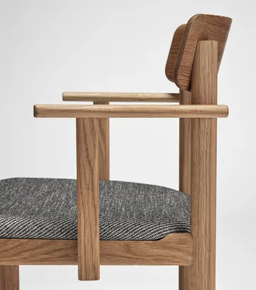 Chaise à accoudoirs Pal - Chêne naturel huilé - Tornado V3576 - Stolab