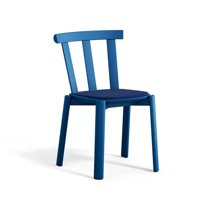 Chaise Alt assise rembourrée en bouleau, Hallingdal 65-754 blue-bleu mer Baltique 28 Stolab