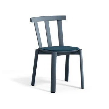 Chaise Alt assise rembourrée en bouleau - Vidar 4, 733 blue-orage 66 - Stolab