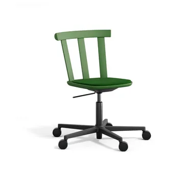 Chaise Alt sur pied pivotant avec assise rembourrée en bouleau - Hallingdal 65-960 green-vert mousse 16 - Stolab