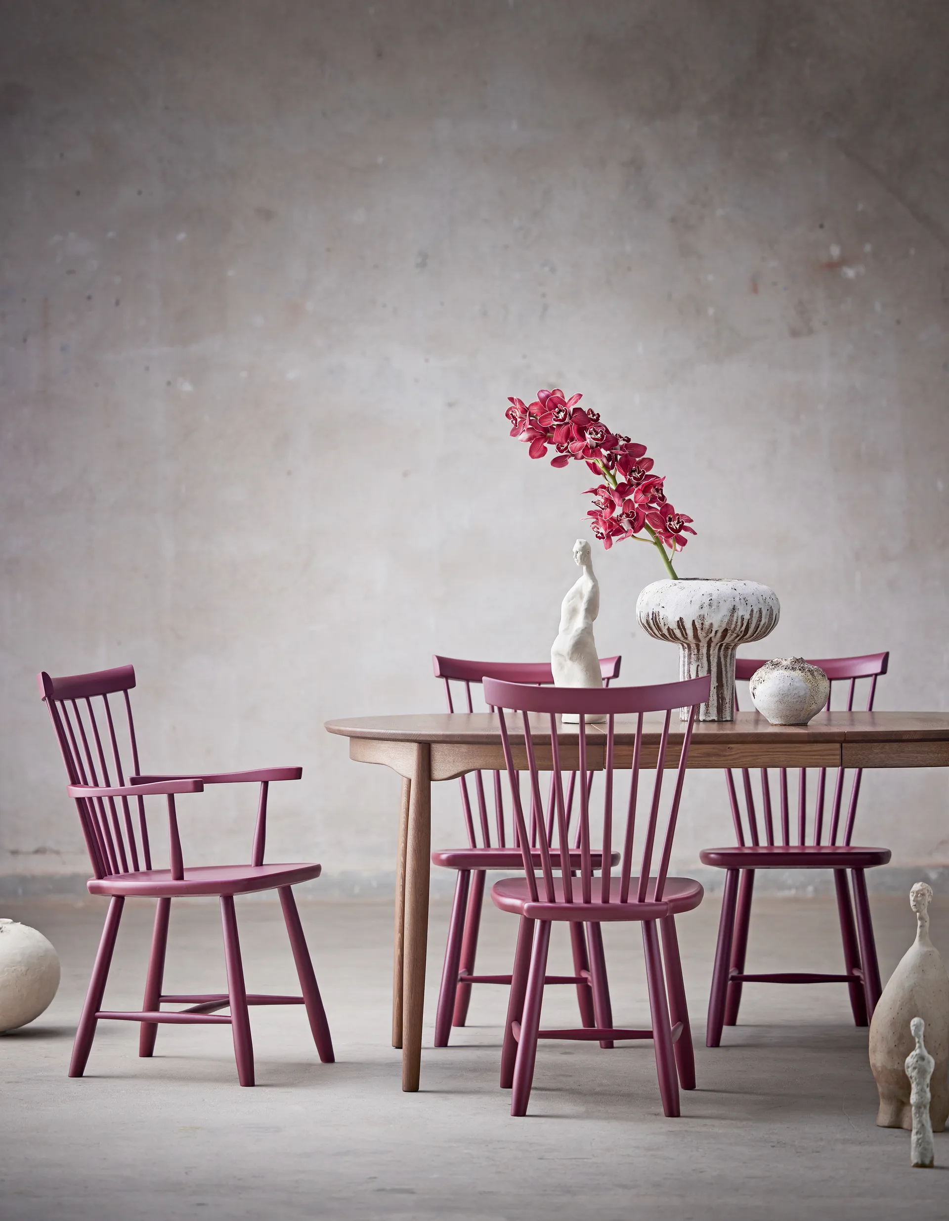 Chaise avec accoudoirs Lilla Åland, Airelle 19 (boleau) Stolab