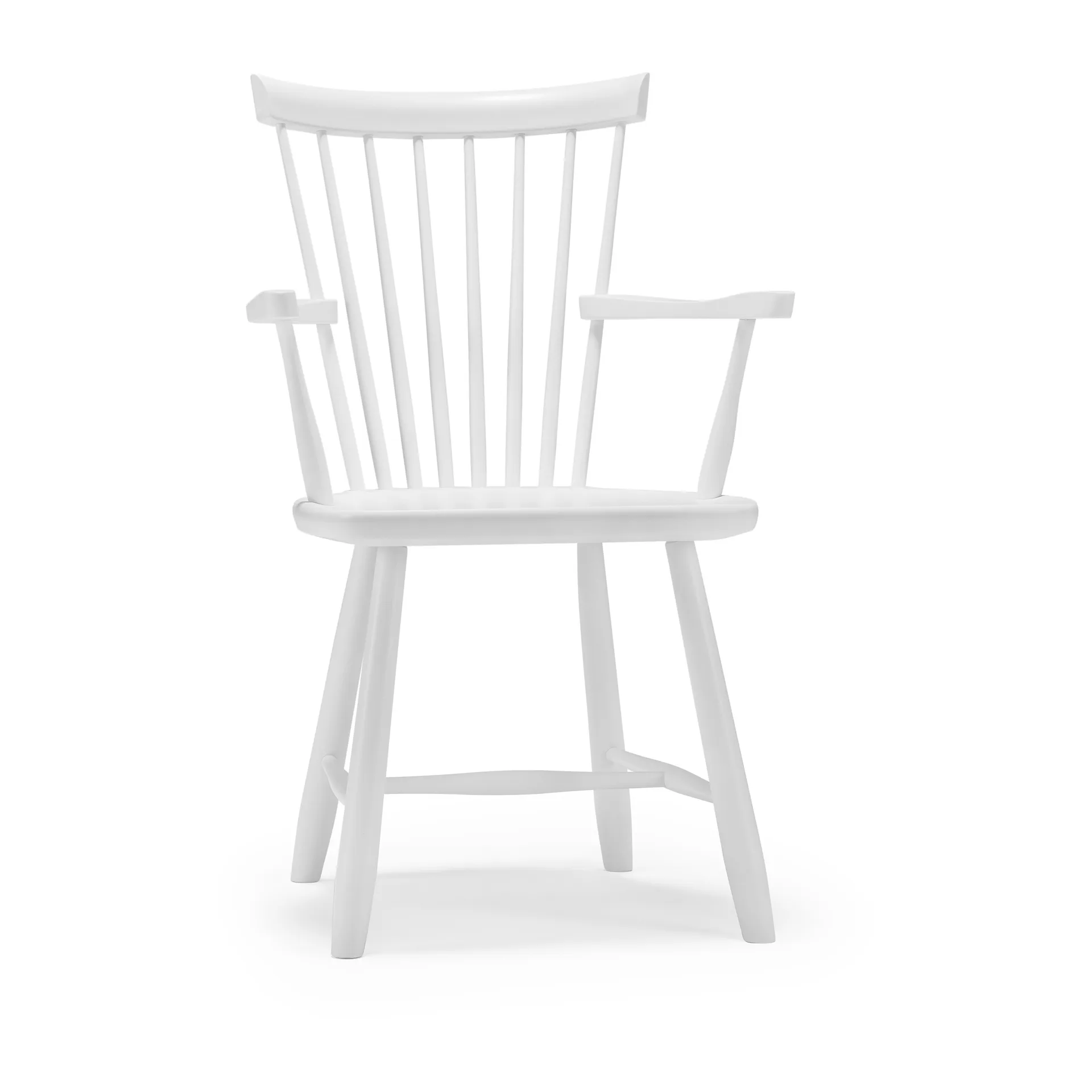 Chaise avec accoudoirs Lilla Åland bouleau, Blanc Stolab