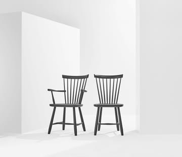 Chaise avec accoudoirs Lilla Åland chêne - Noir - Stolab