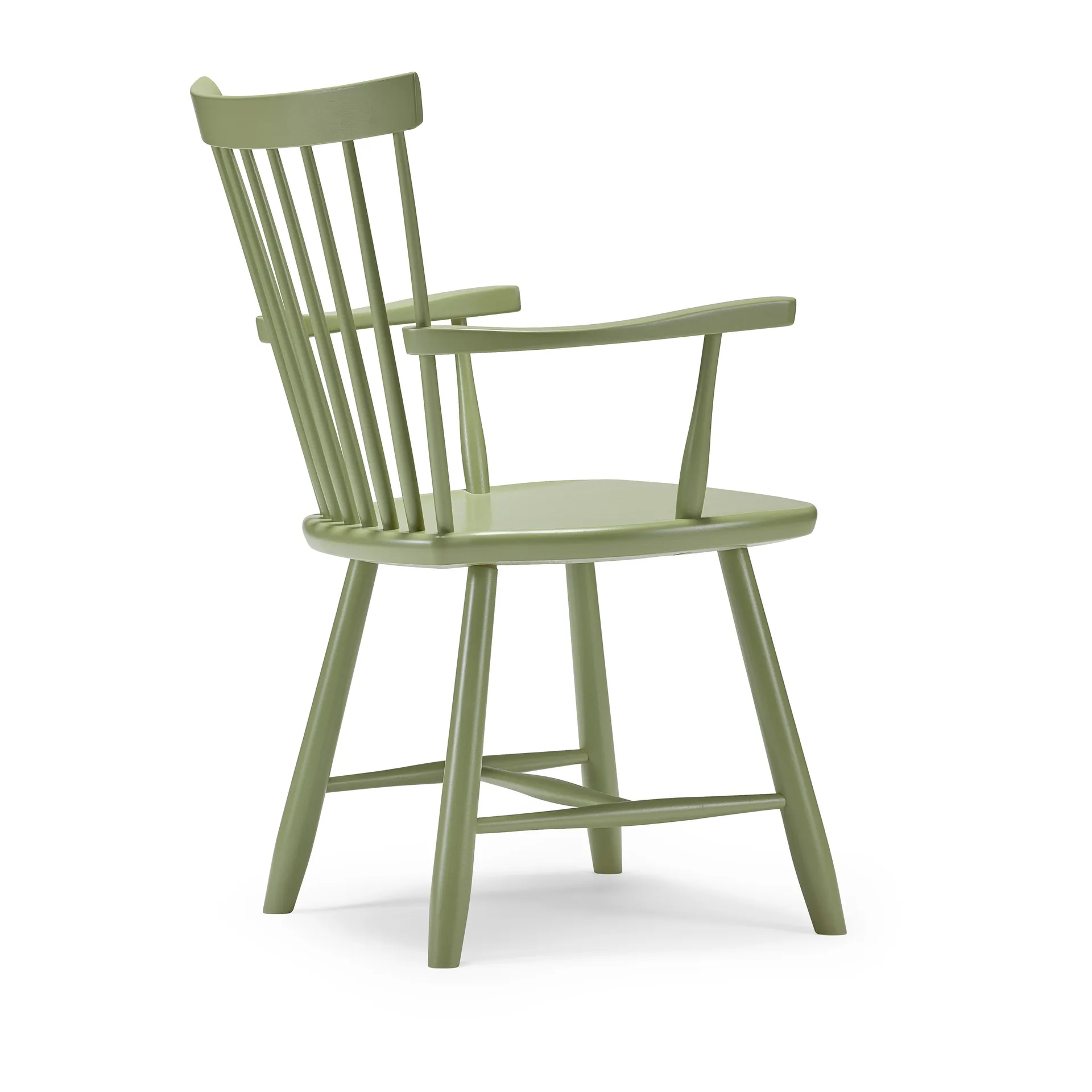 Chaise avec accoudoirs Lilla Åland, Vert olive (boleau) Stolab