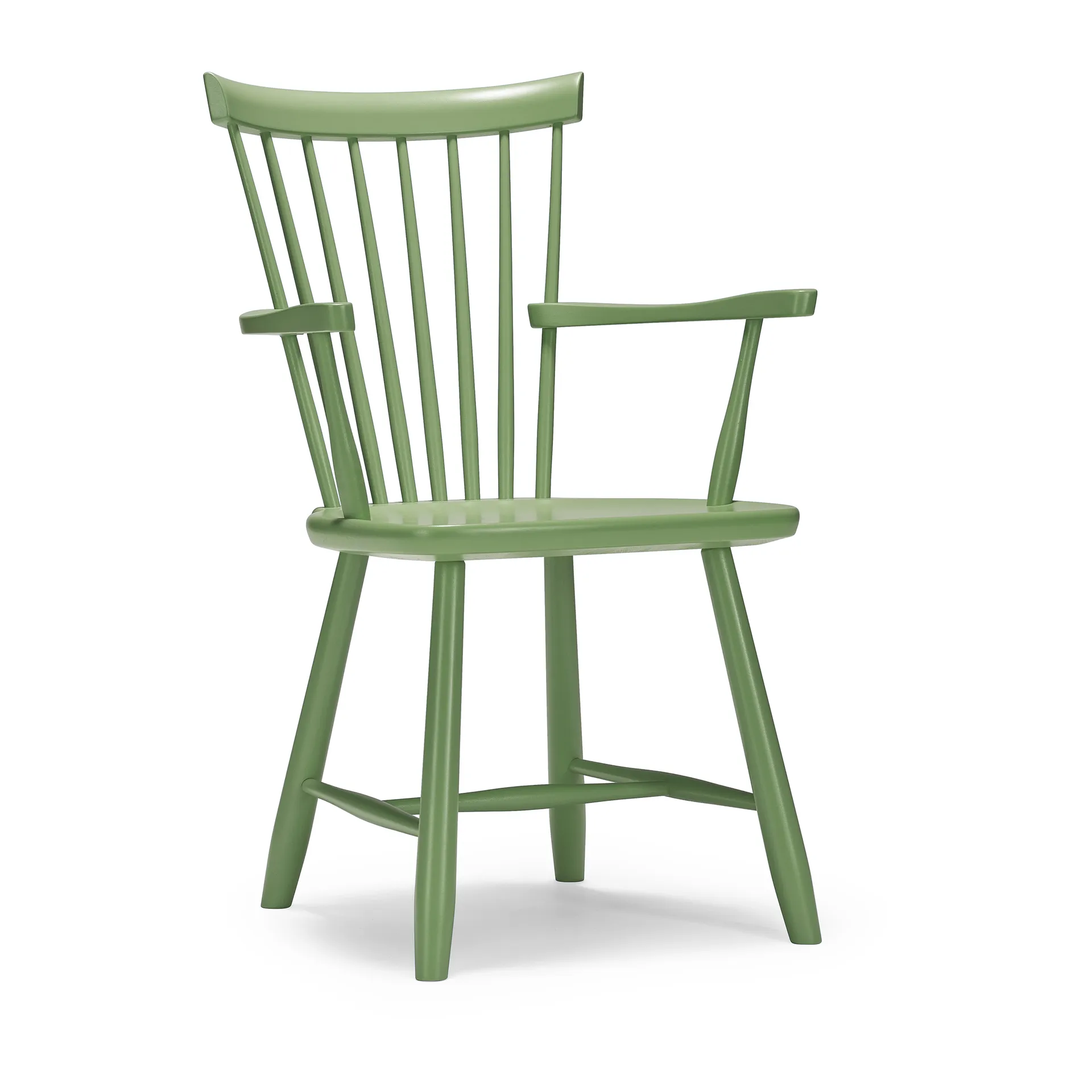 Chaise avec accoudoirs Lilla Åland, Vert olive (boleau) Stolab