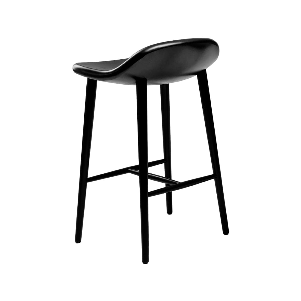 Stolab Chaise de bar Miss Holly H63 cm noir 52 | Design Scandinave | Tabourets de bar | Noir