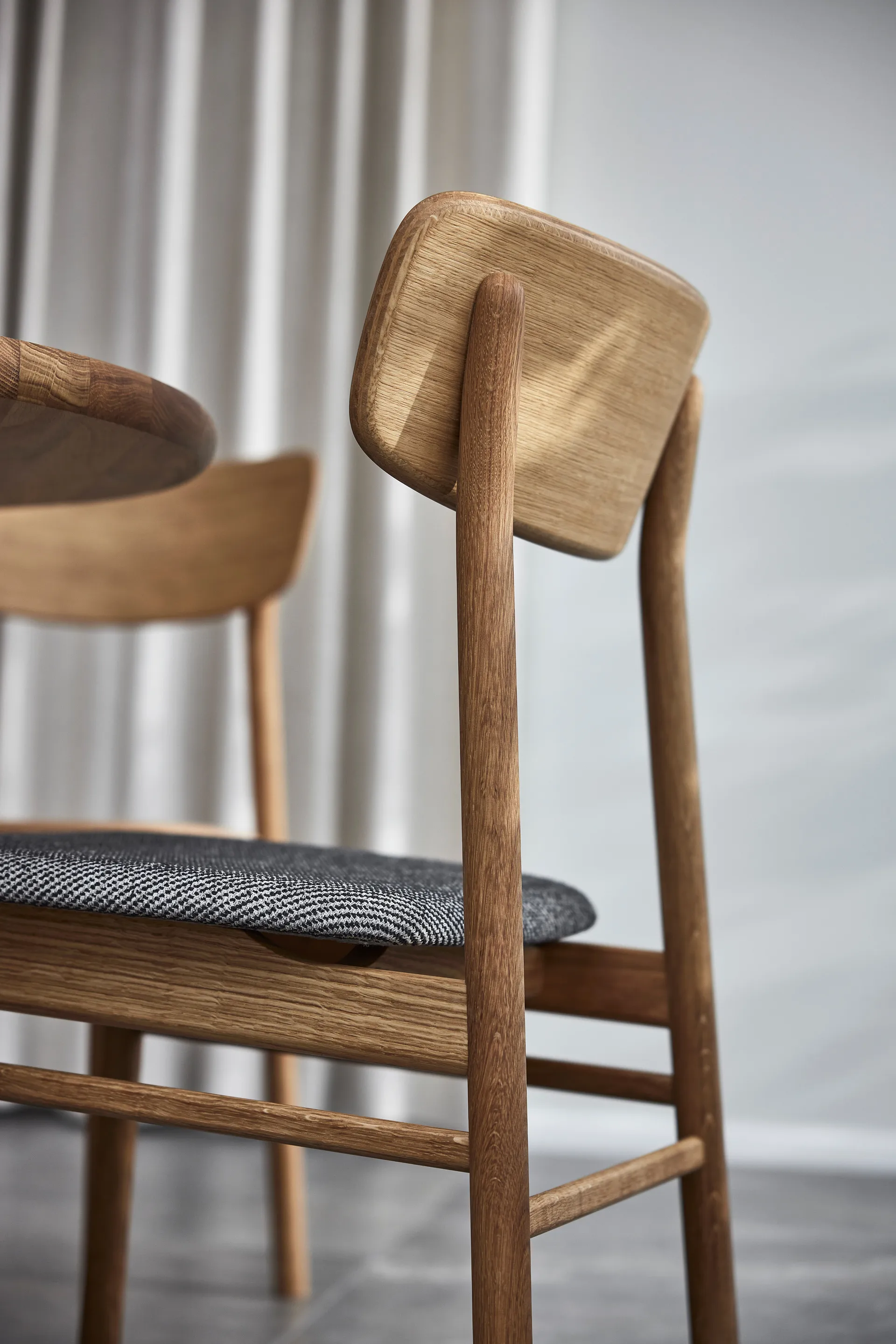 Chaise de bar Prima Vista, Marron/beige-chêne huilé Stolab