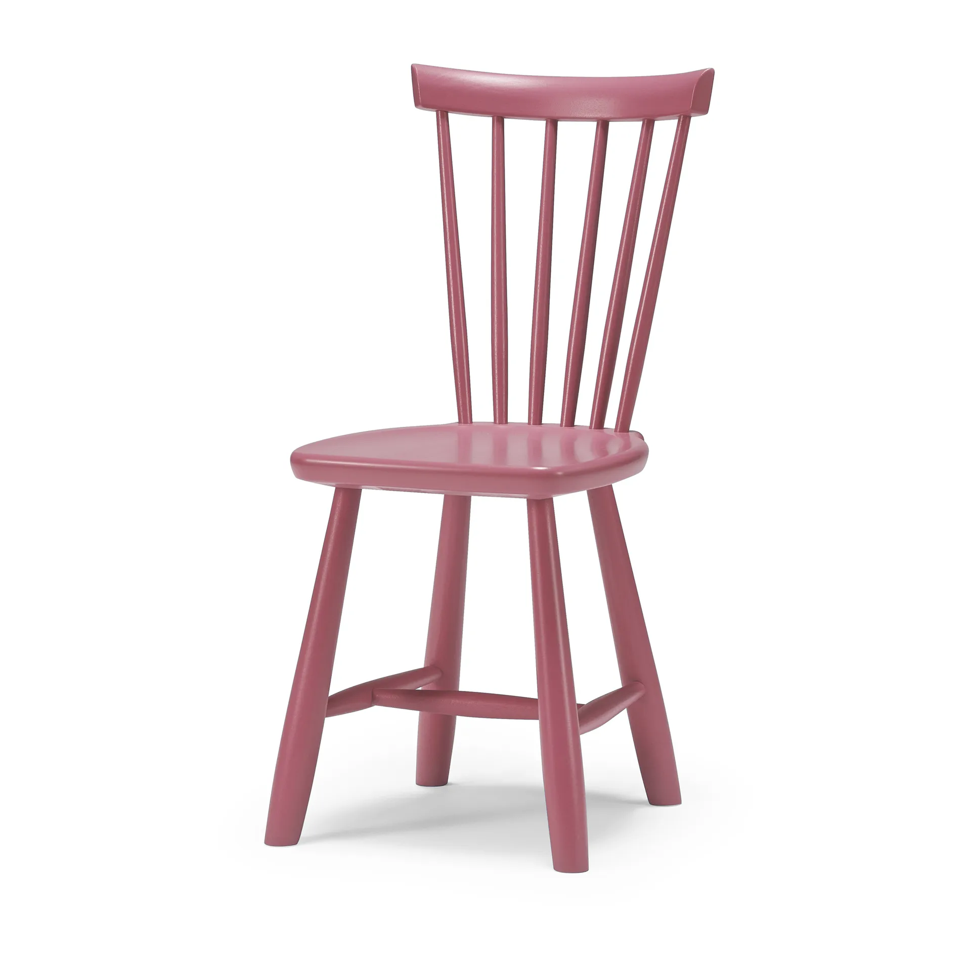 Chaise enfant Lilla Åland bouleau 33 cm, Rose poudré Stolab