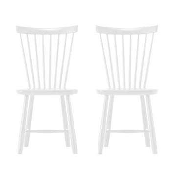 Chaise Lilla Åland, Blanc (bouleau), lot de 2 - Stolab