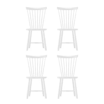 Chaise Lilla Åland, Blanc (bouleau), lot de 4 - Stolab