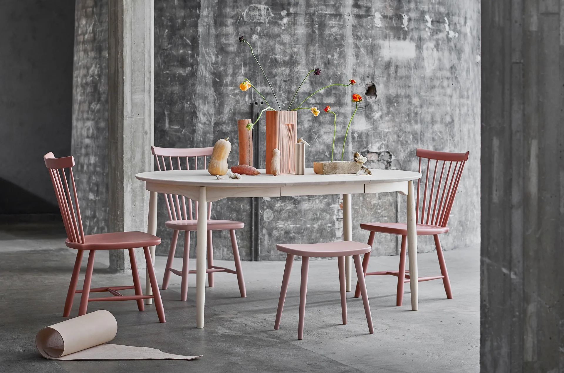 Chaise Lilla Åland bouleau, Brique 42 Stolab