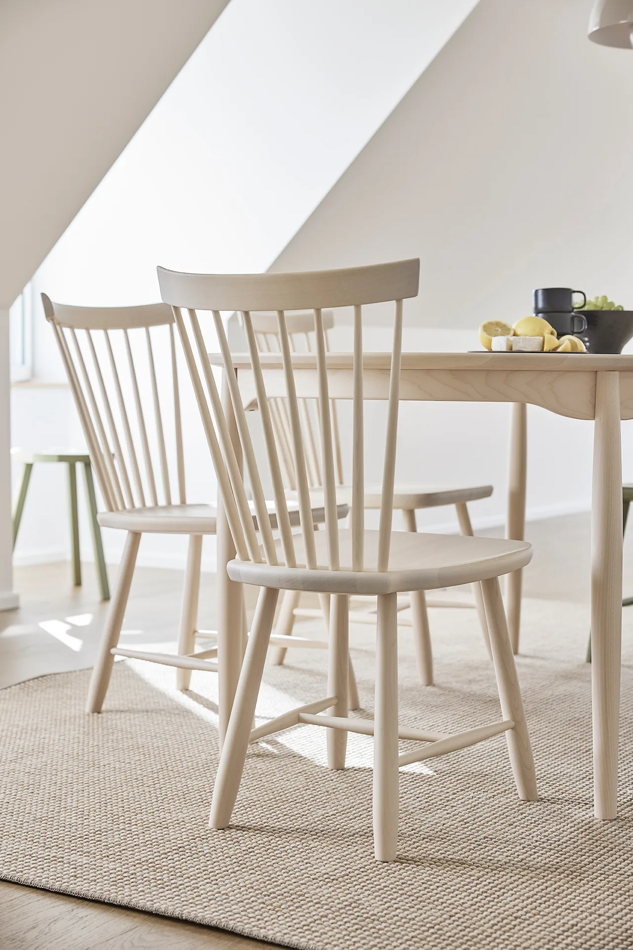 Chaise Lilla Åland bouleau, Brouillard 22 Stolab