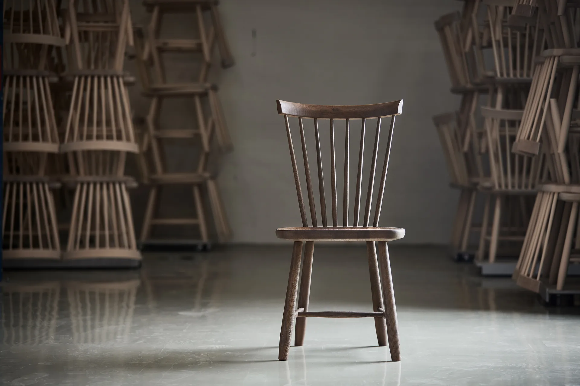 Chaise Lilla Åland chêne, Chêne fumé Stolab