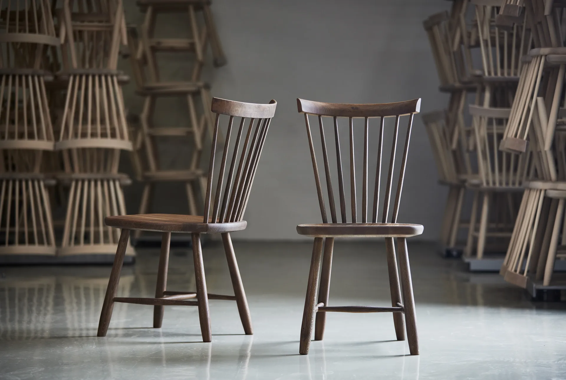 Chaise Lilla Åland chêne, Chêne fumé Stolab