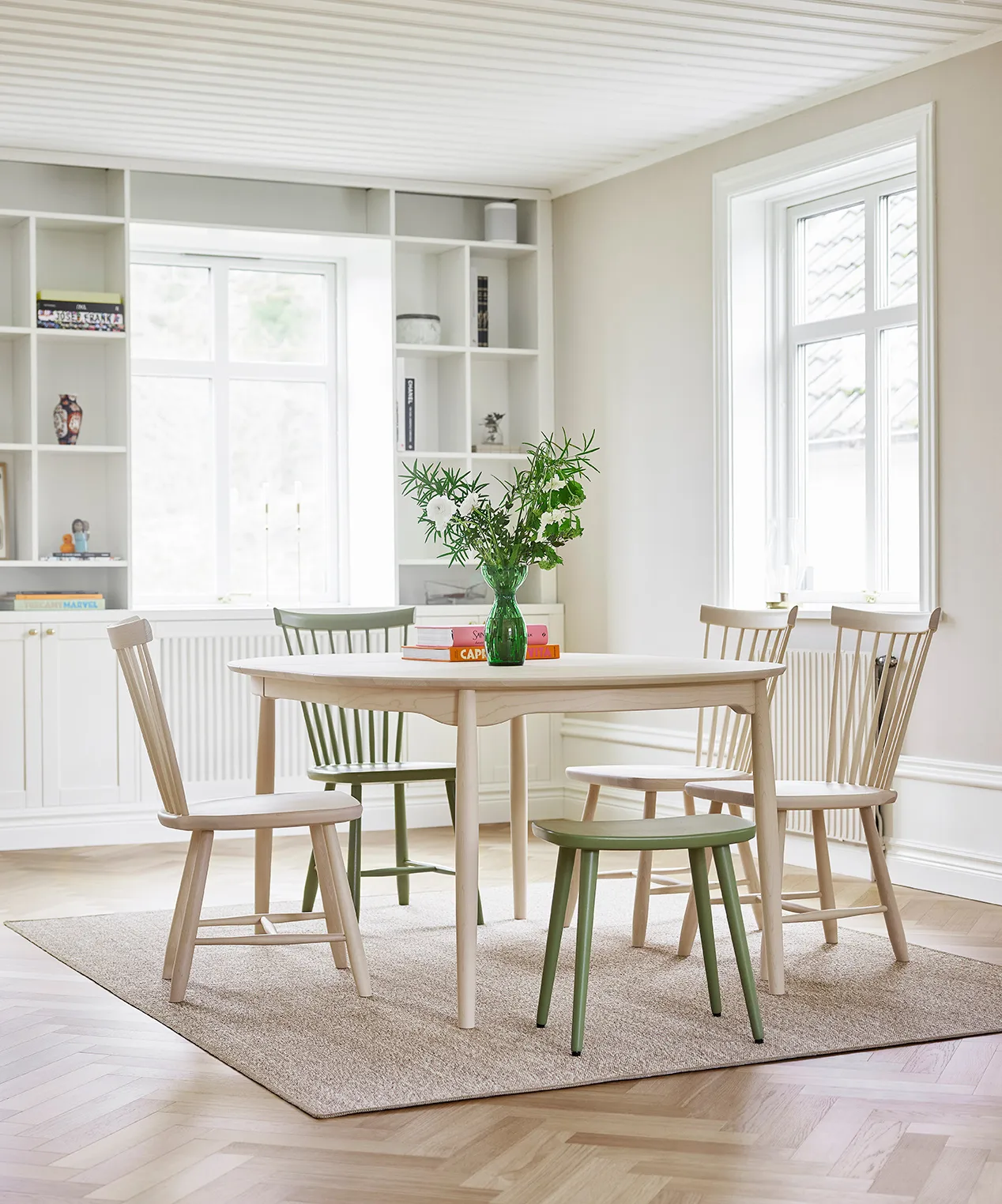 Chaise Lilla Åland chêne, Gris foncé Stolab