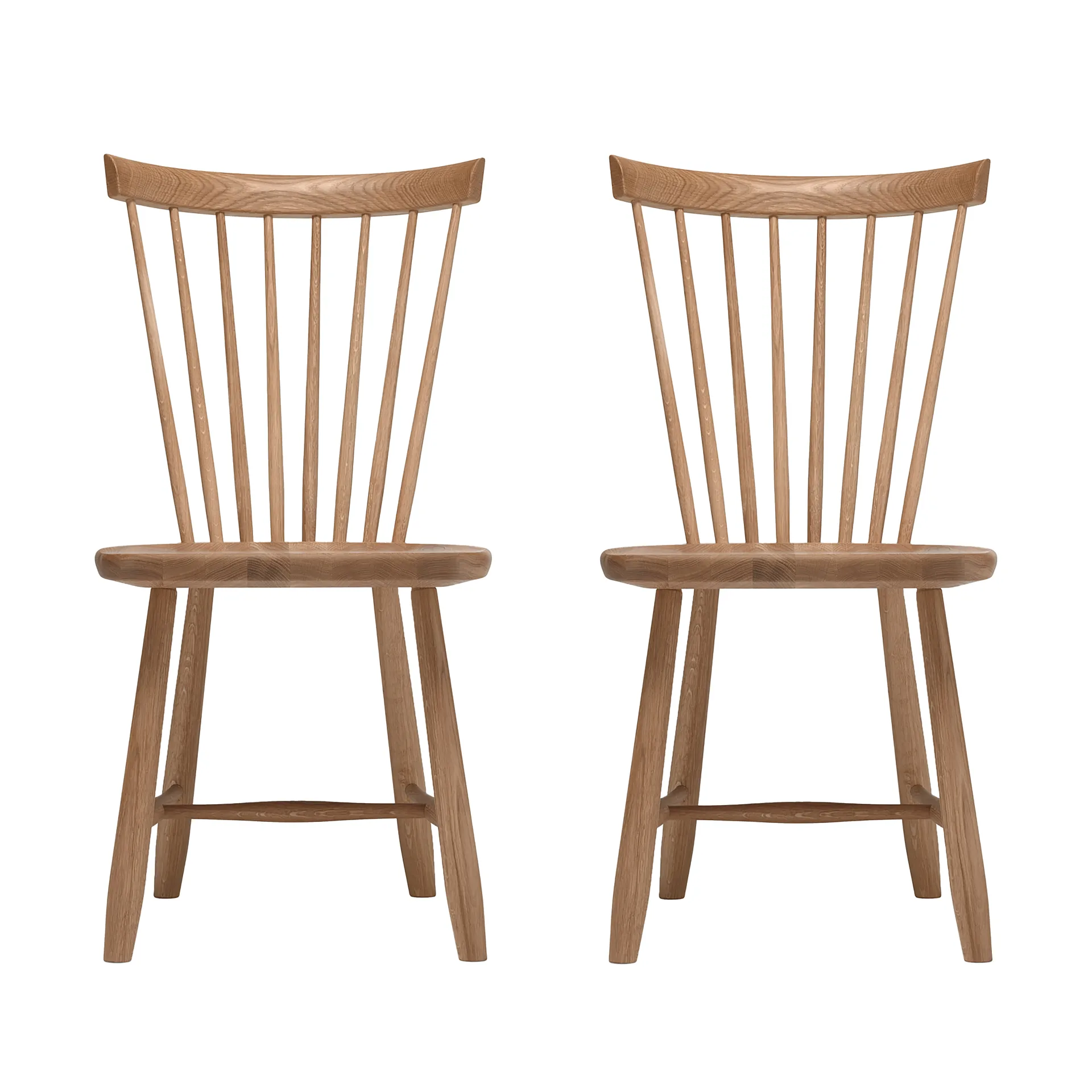 Chaise Lilla Åland, Huile naturelle (chêne), lot de 2,  Stolab