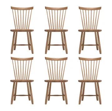 Chaise Lilla Åland, Huile naturelle (chêne), lot de 6 - Stolab