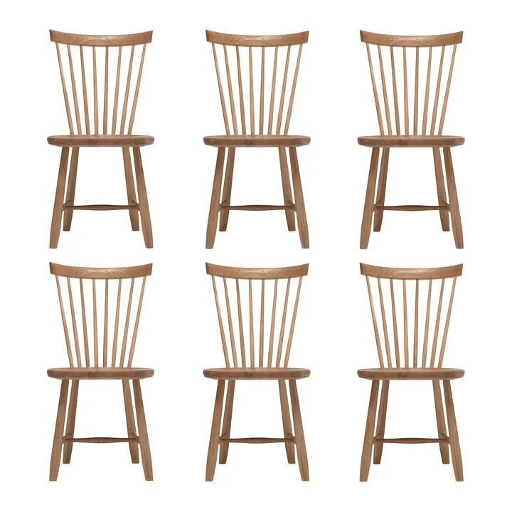Chaise Lilla Åland, Huile naturelle (chêne), lot de 6 - Stolab