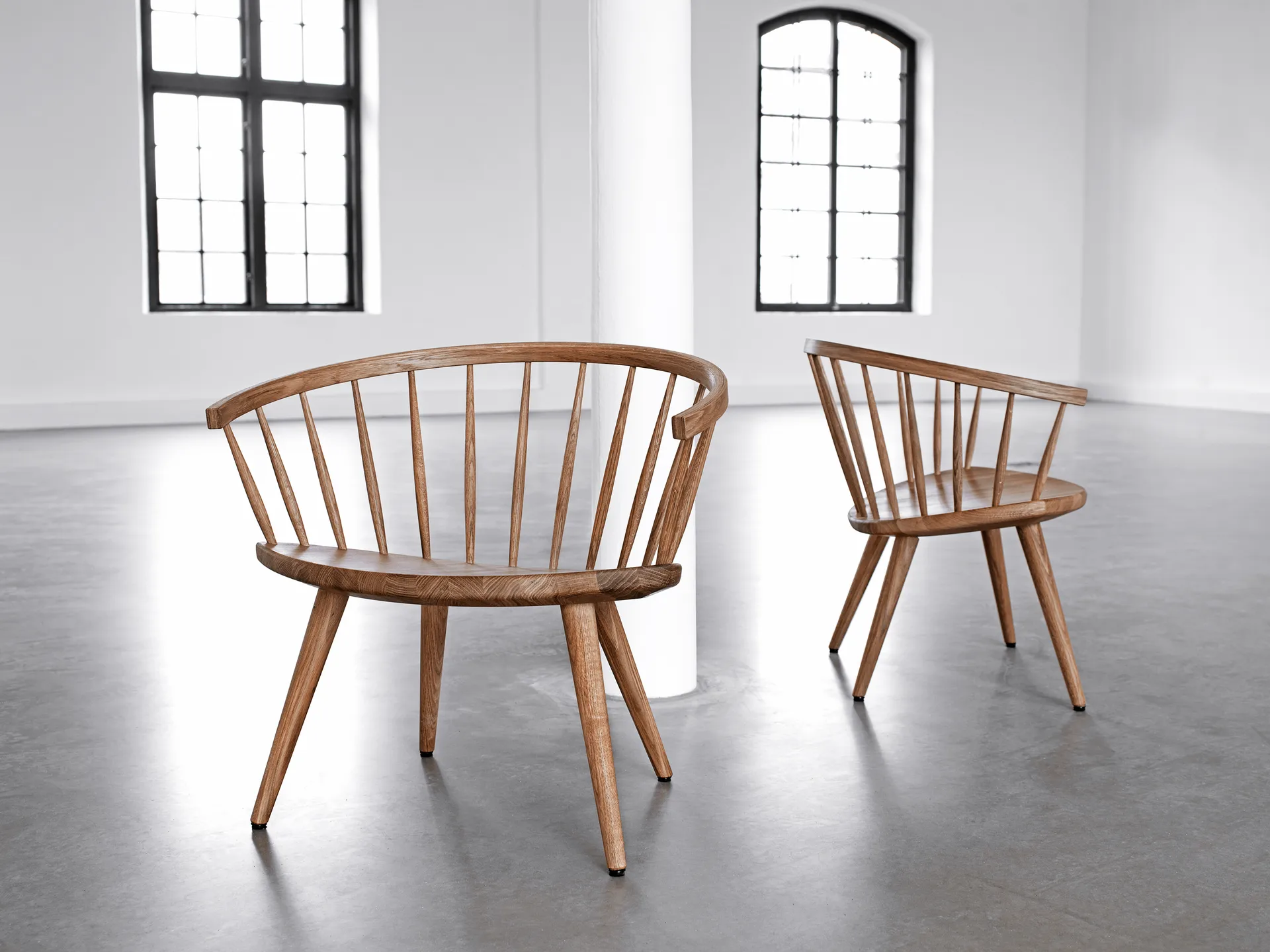 Chaise lounge Arka chêne, Huile naturelle Stolab