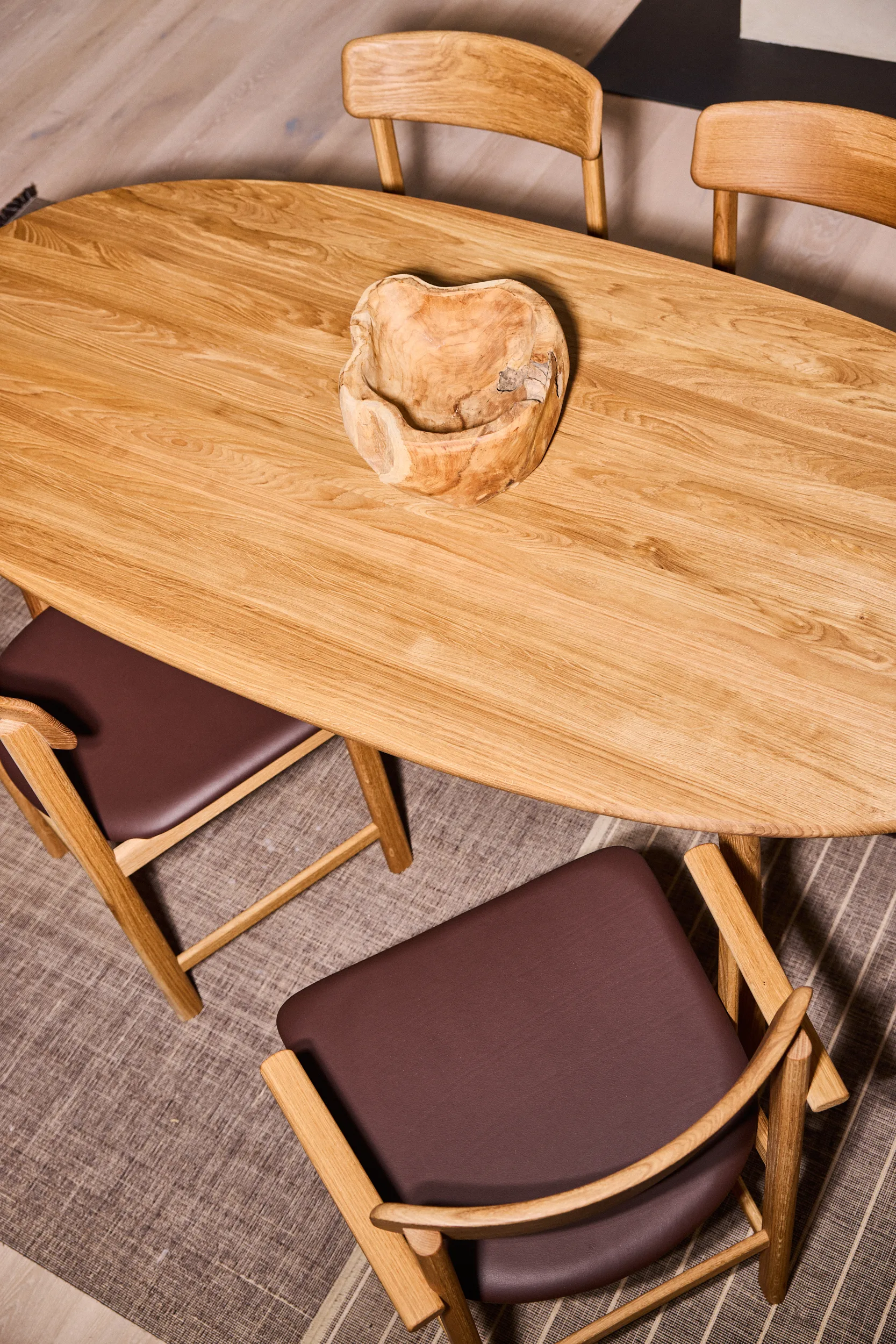 Chaise Pal, Chêne naturel huilé - Elmosoft 93129 Stolab