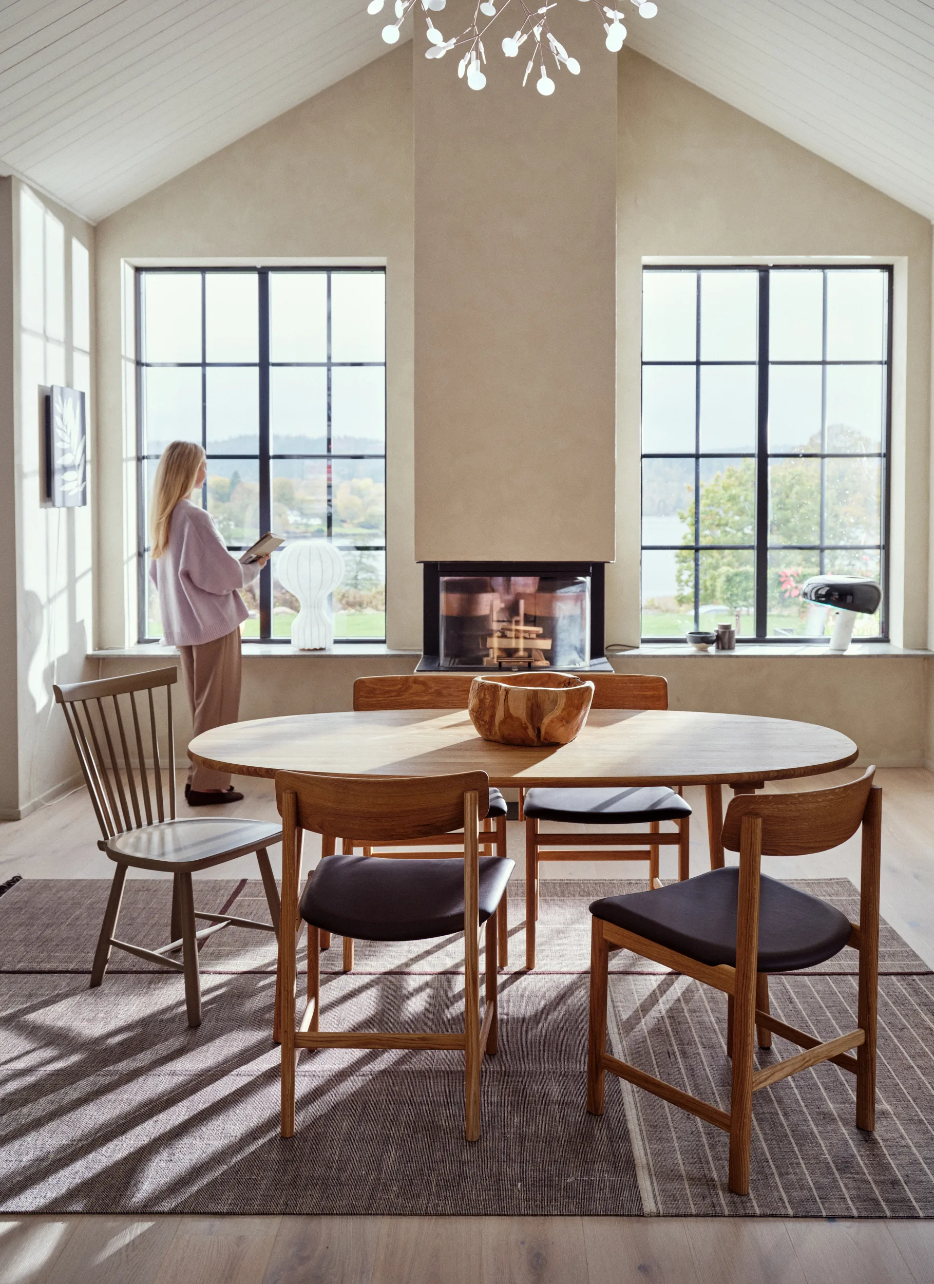 Chaise Pal, Chêne naturel huilé - Elmosoft 93129 Stolab