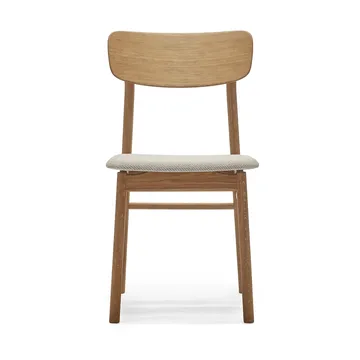 Chaise Prima Vista en chêne huilé - Tissu Atto Driftwood V3576/01 gris - Stolab