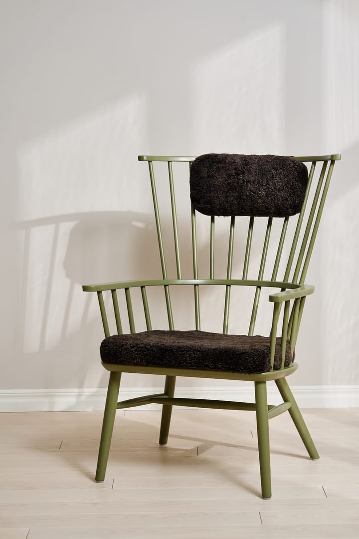Coussin & coussin pour le cou Henriette Olive vert-Espresso Stolab