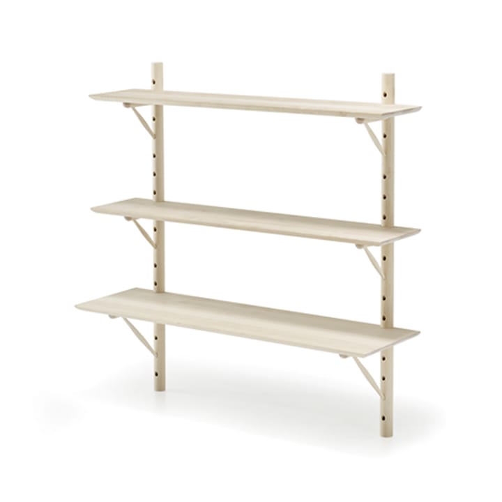 Étagère murale Ikon, bouleau laqué mat clair, profondeur 21 cm Stolab