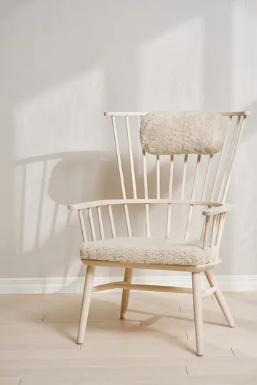 Fauteuil coussin & coussin pour le cou Henriette Huile blanche-Moonlight - Stolab