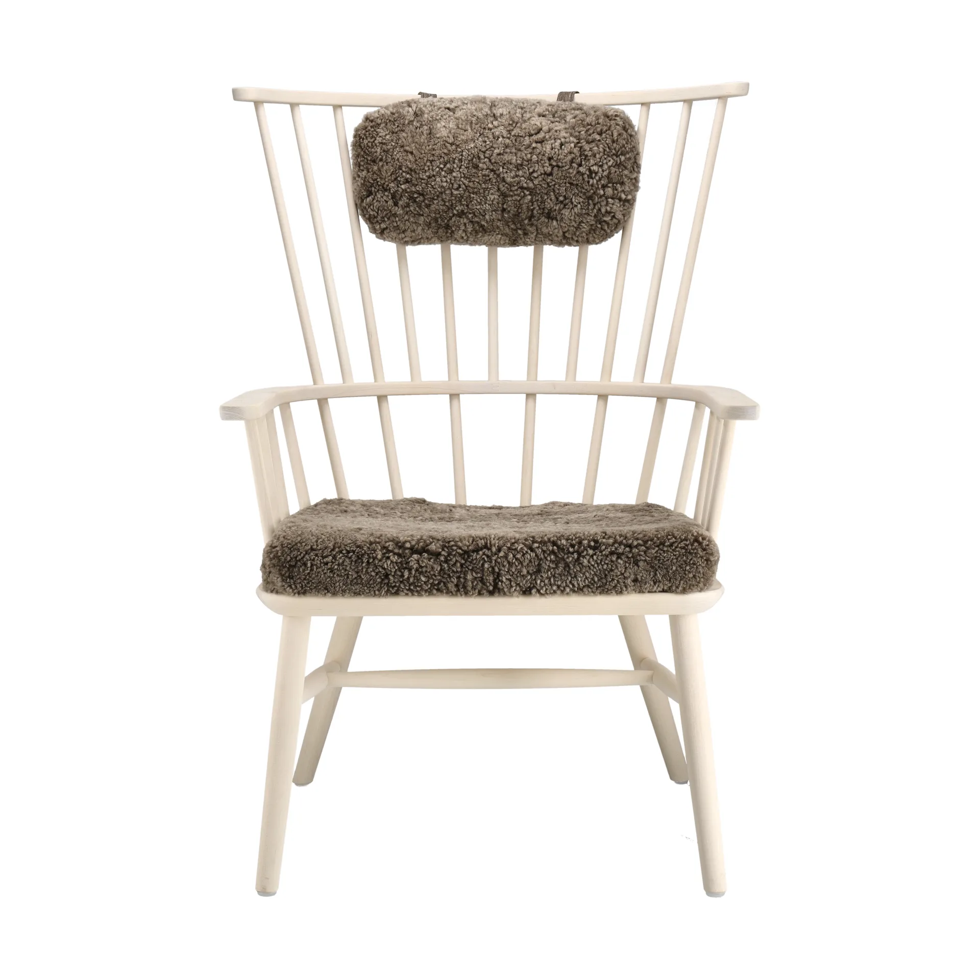 Fauteuil coussin & coussin pour le cou Henriette Huile blanche-Sahara,  Stolab