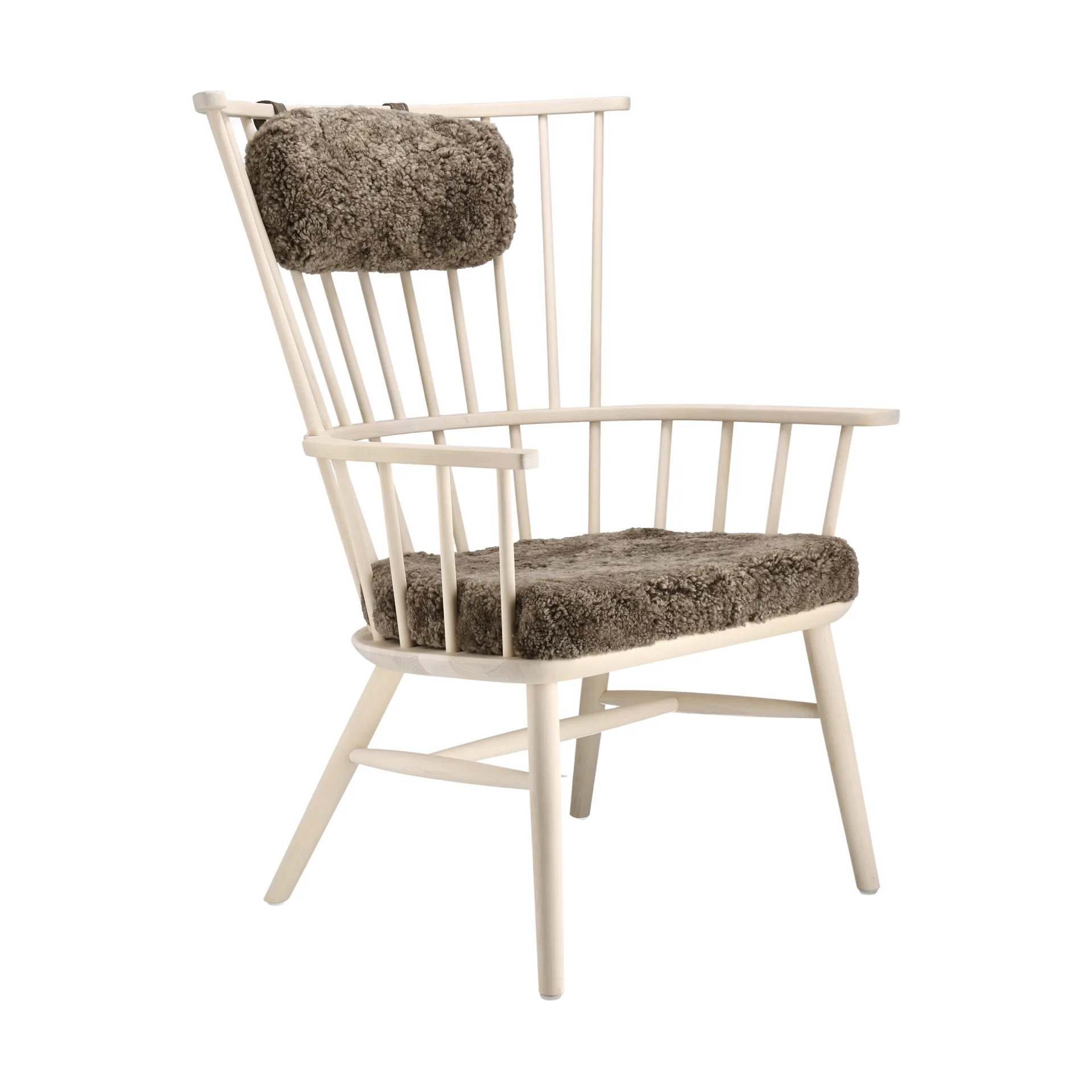 Fauteuil coussin & coussin pour le cou Henriette Huile blanche-Sahara,  Stolab