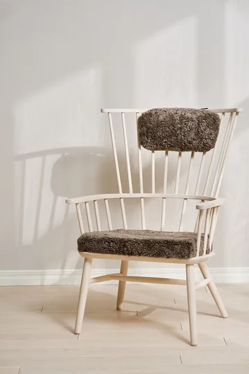 Fauteuil coussin & coussin pour le cou Henriette Huile blanche-Sahara - Stolab