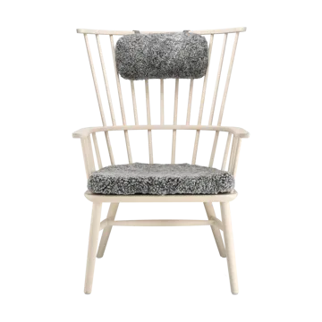 Fauteuil coussin & coussin pour le cou Henriette Huile blanche-Scand. Grey - Stolab