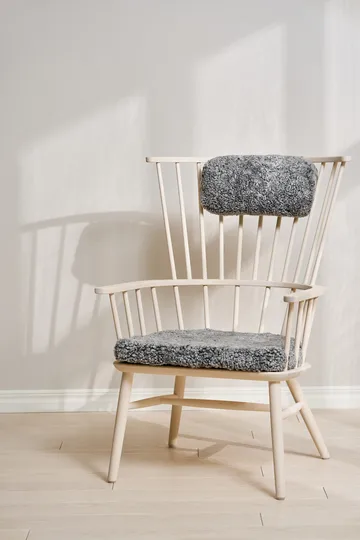 Fauteuil coussin & coussin pour le cou Henriette Huile blanche-Scand. Grey - Stolab