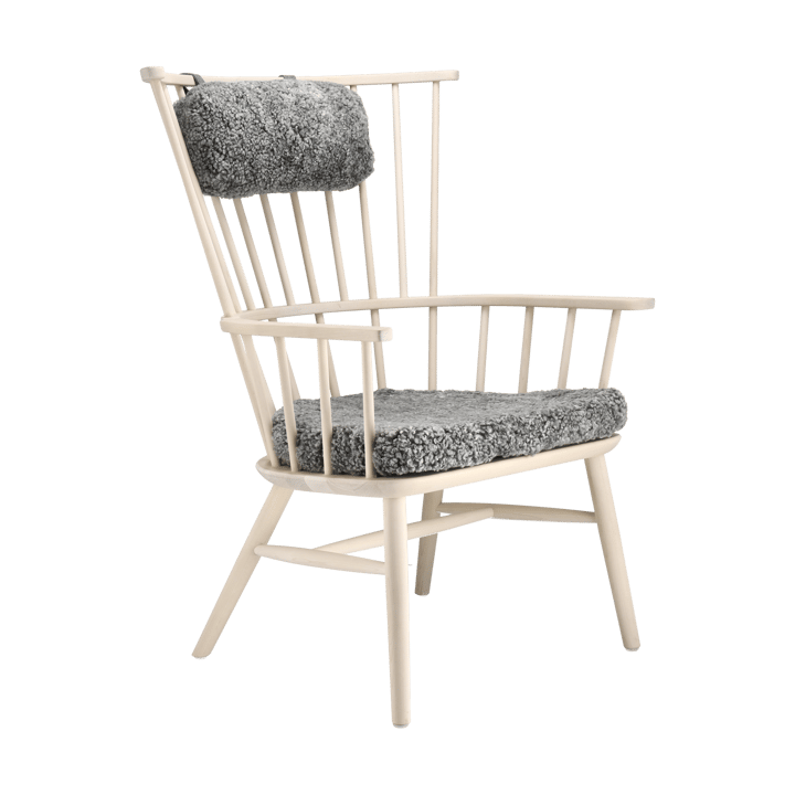 Fauteuil coussin & coussin pour le cou Henriette Huile blanche-Scand. Grey Stolab