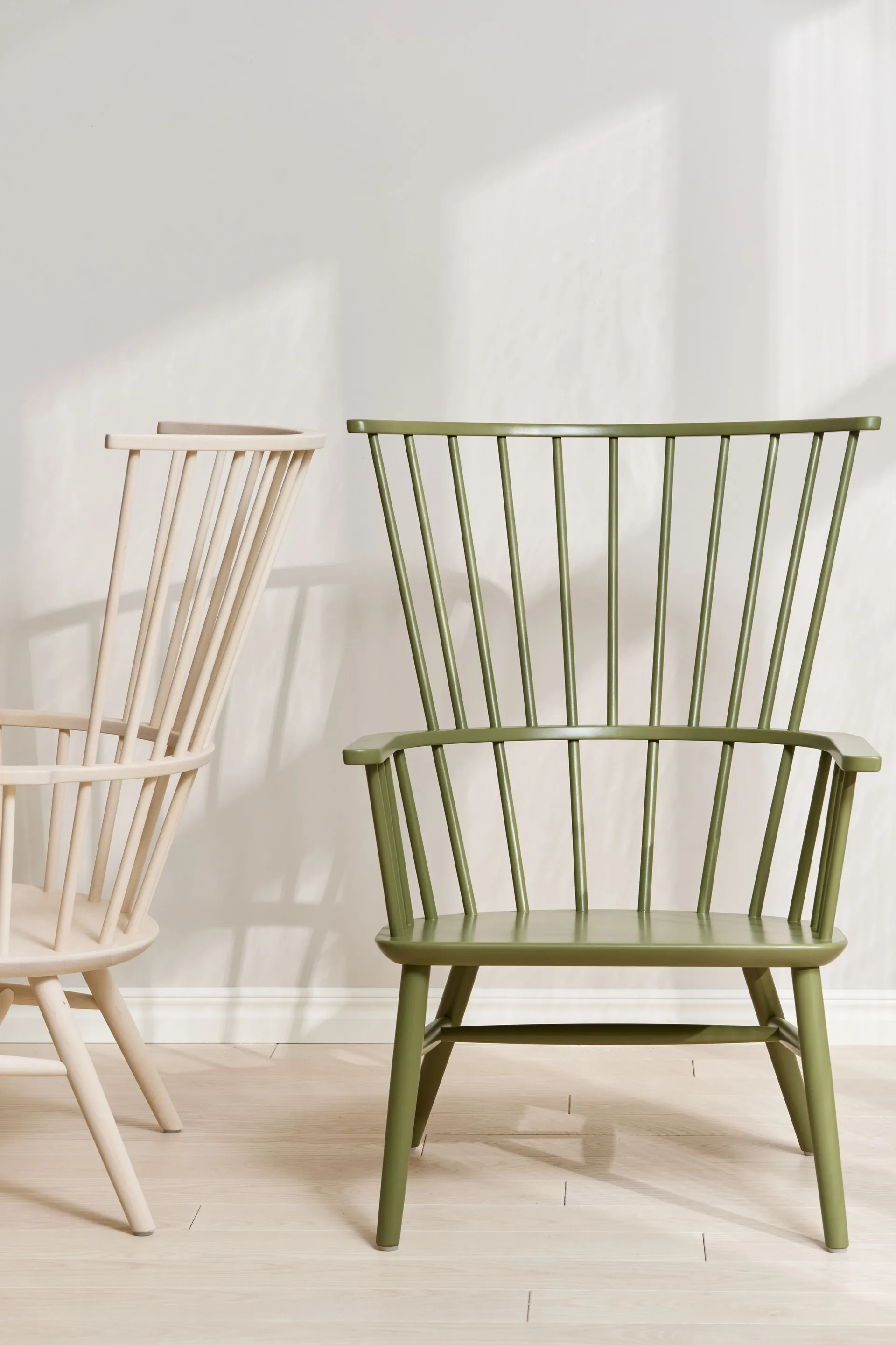 Fauteuil coussin & coussin pour le cou Henriette Olive vert-Espresso,  Stolab